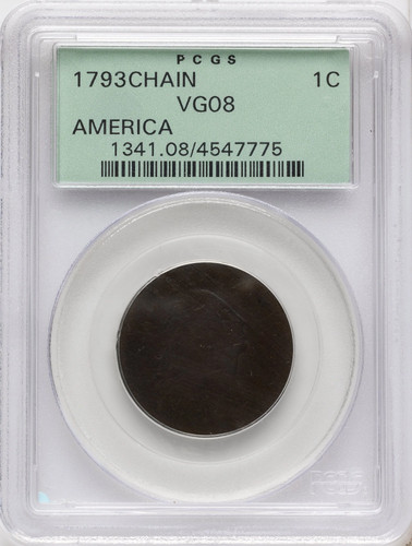 1793 chain america large - 1c,